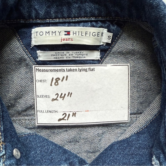 Tommy Hilfiger Vintage Y2K Denim Jacket Size Small - Picture 8 of 8